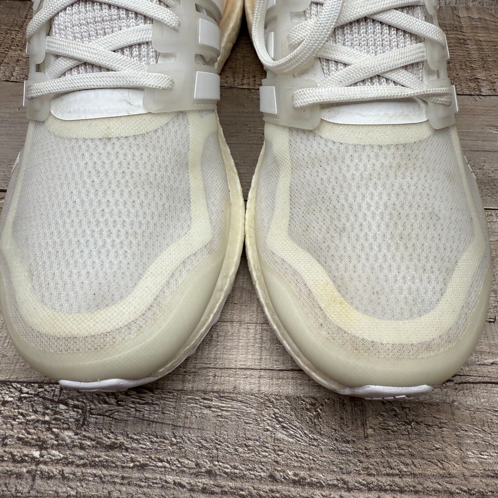 Adidas UltraBoost Running Shoes Womens Size 8 White Sneakers DNA Mono GX3081‎ - Picture 3 of 13
